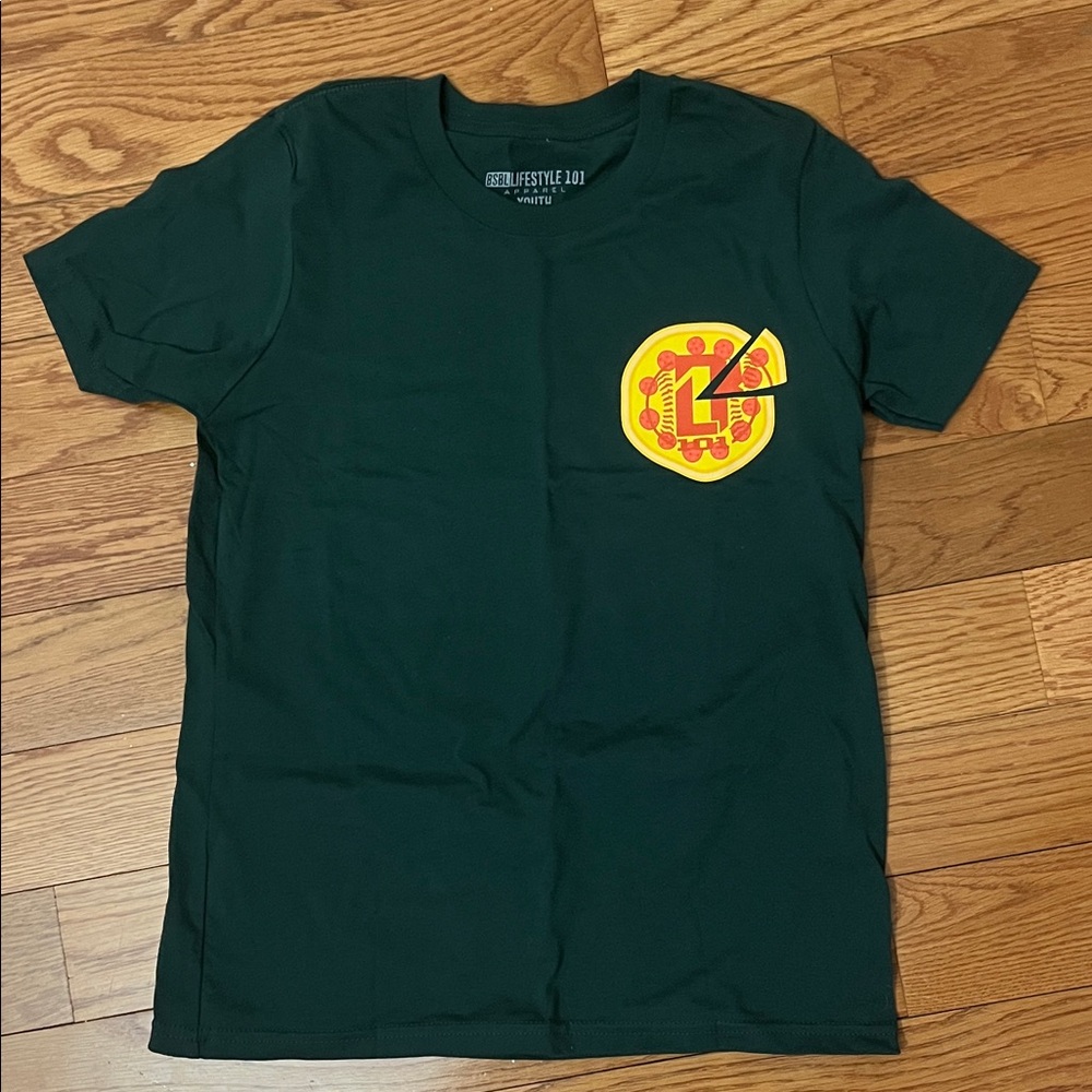 Baseball 101 Graphic Tee Pizza Drop Size Youth Large